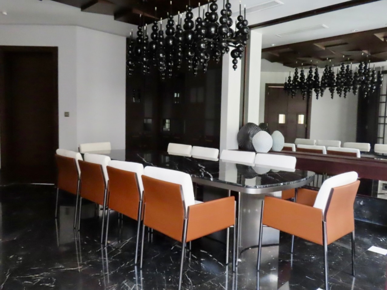 Formal dining room, evening