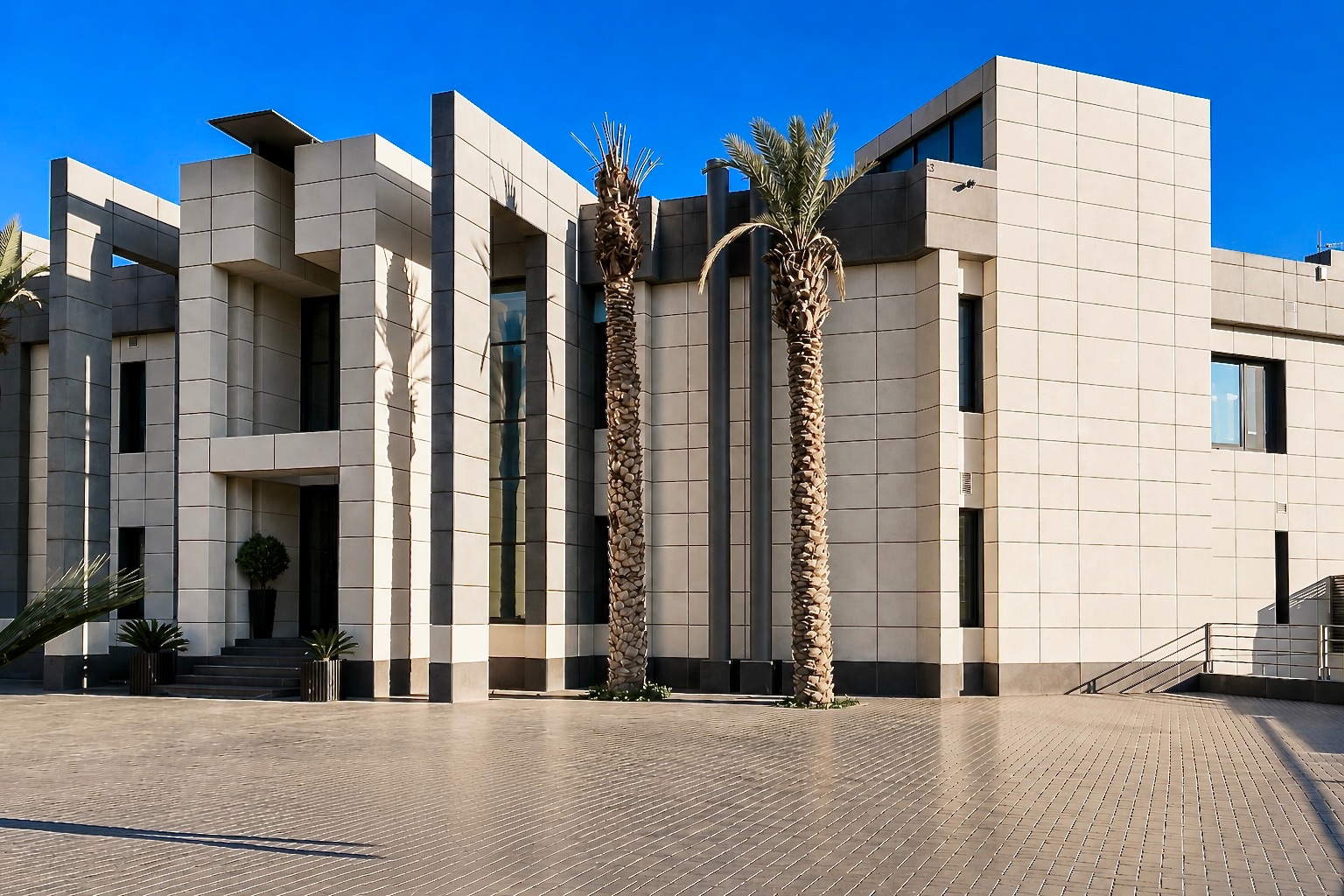 Facade at golden hour