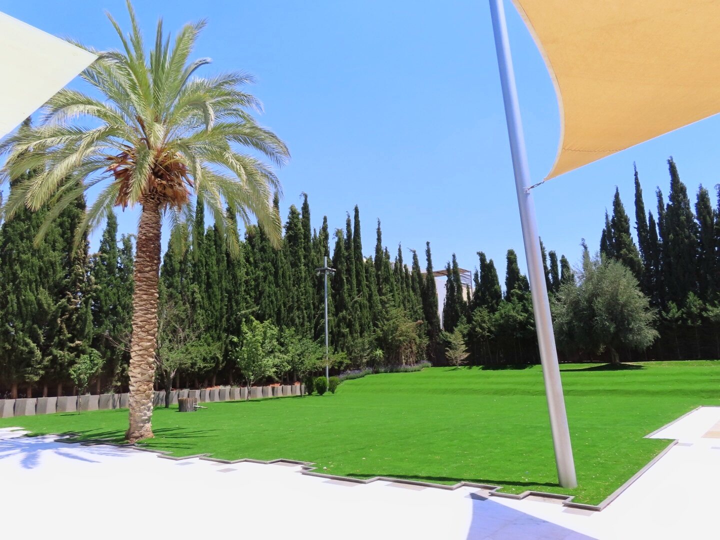 Terraced garden in daytime